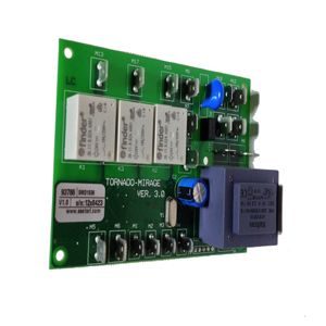 Electronic board for oil-fired mobile heaters